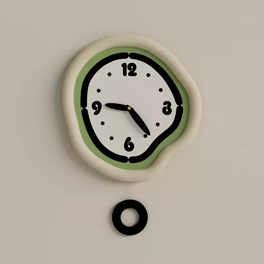 Cute Cream Wall Clock-1