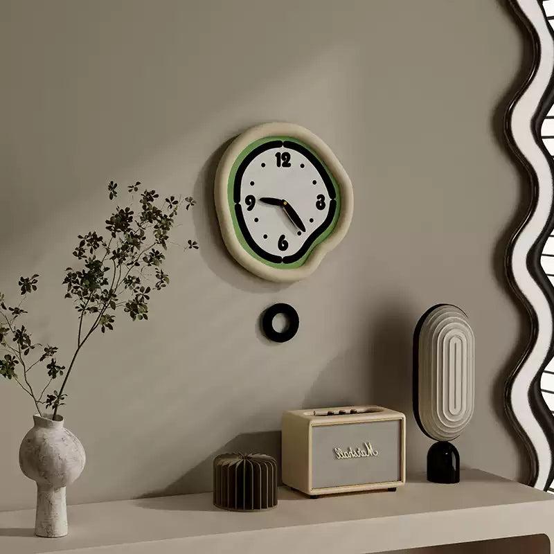 Cute Cream Wall Clock-2
