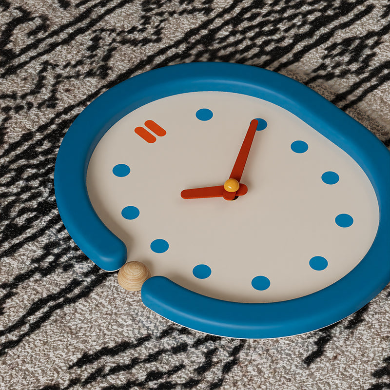 Vintage Blue Wall Clock-2
