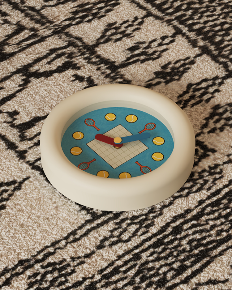 Tennis-Inspired Wall Clock-2