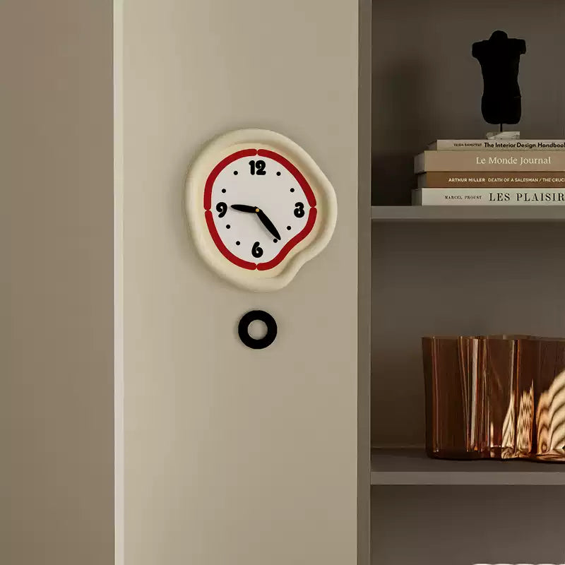 Cute Cream Wall Clock-3