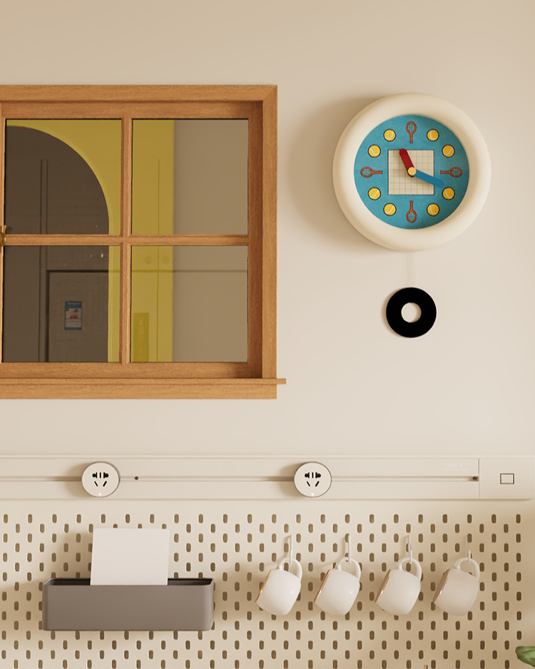 Tennis-Inspired Wall Clock-3