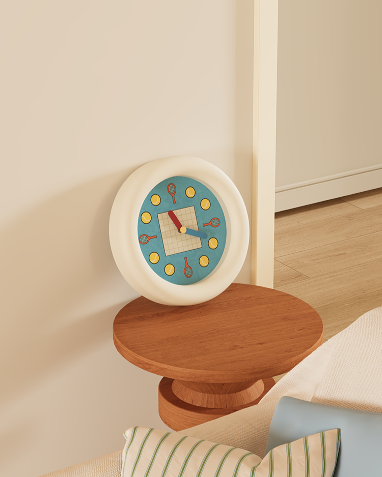 Tennis-Inspired Wall Clock-4