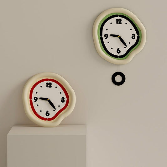 Cute Cream Wall Clock-0